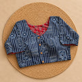 Reversible Midnight Folk Panel Ajrakh Blouse