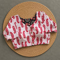 Reversible Ivory Ruby Paisley Ajrakh Blouse