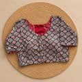 Reversible Noir Rosette Ajrakh Blouse