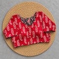 Reversible Ruby Paisley Contrast Ajrakh Blouse
