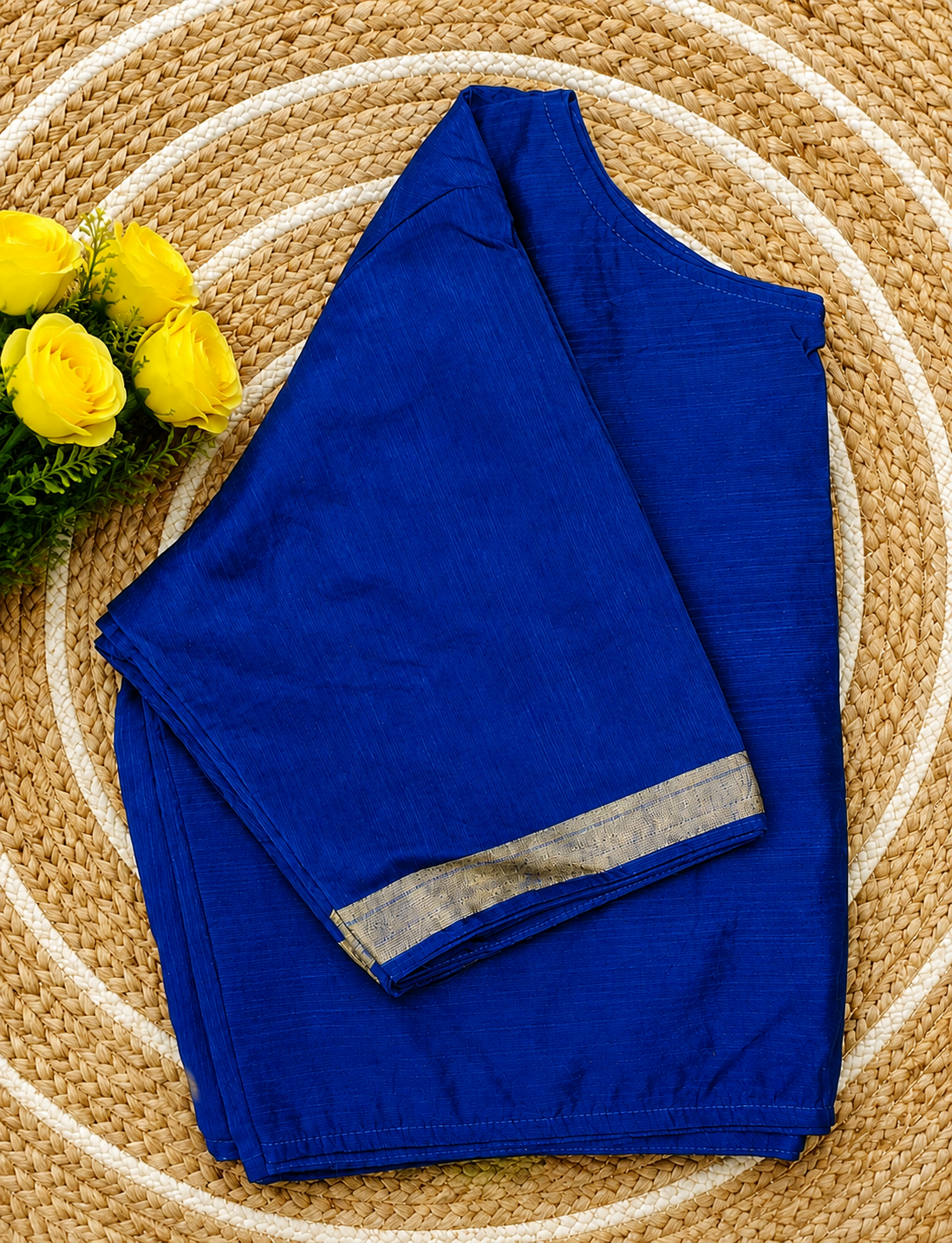Boatneck Ghicha Silk Blouse