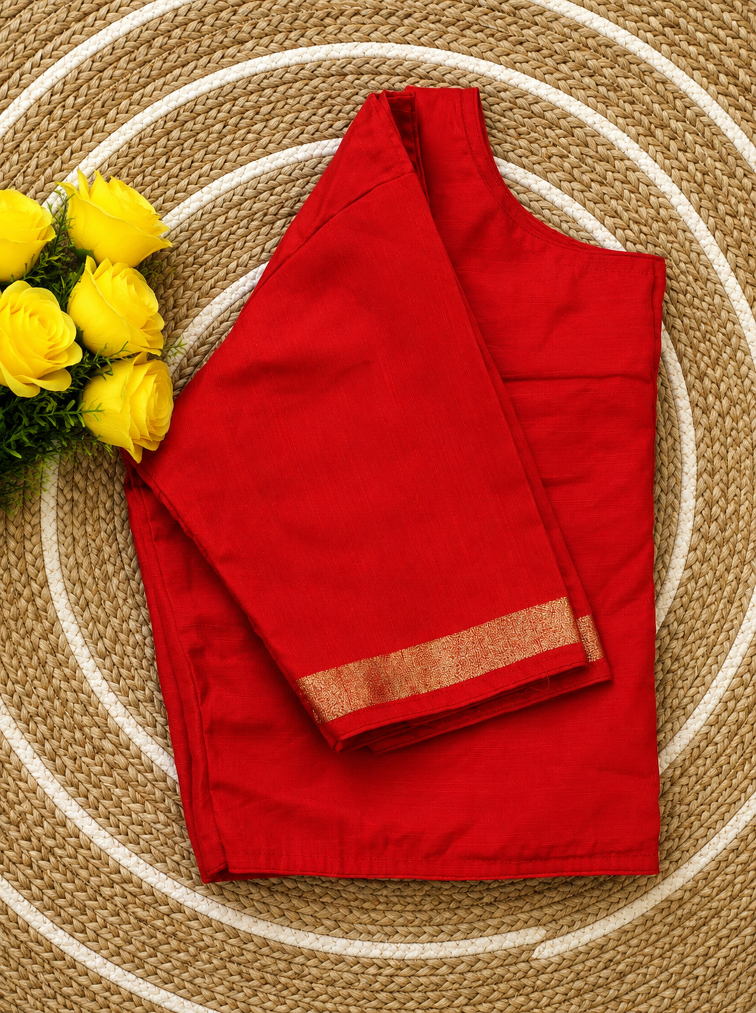 Boatneck Ghicha Silk Blouse