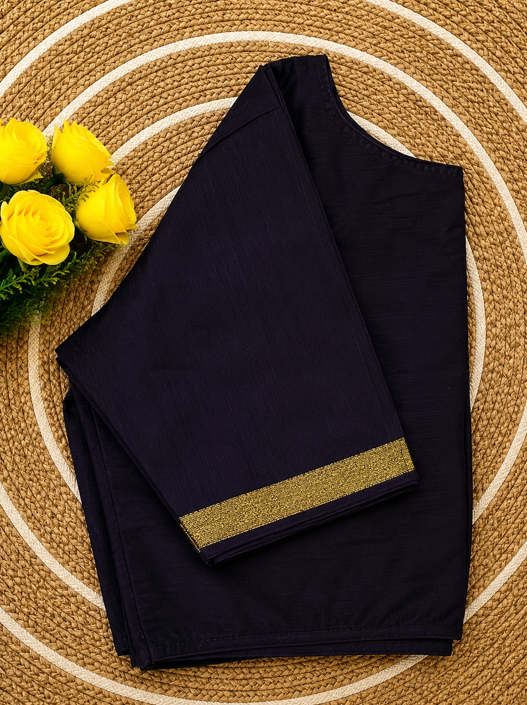 Boatneck Ghicha Silk Blouse