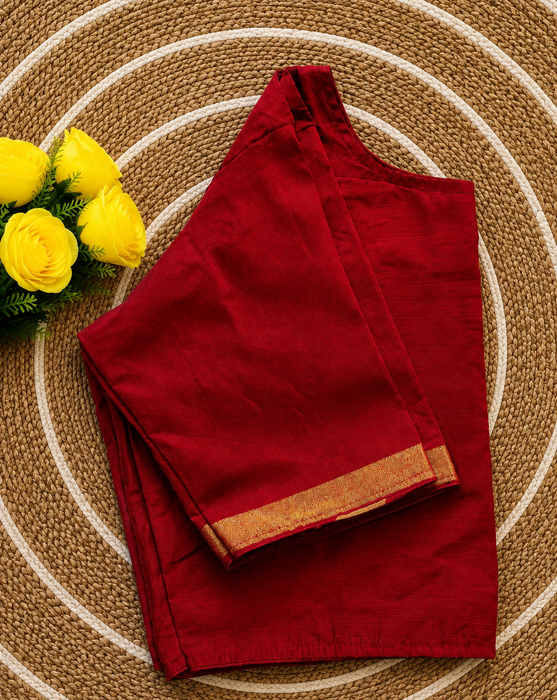 Boatneck Ghicha Silk Blouse
