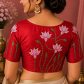 Lotus Motif Designer Blouse