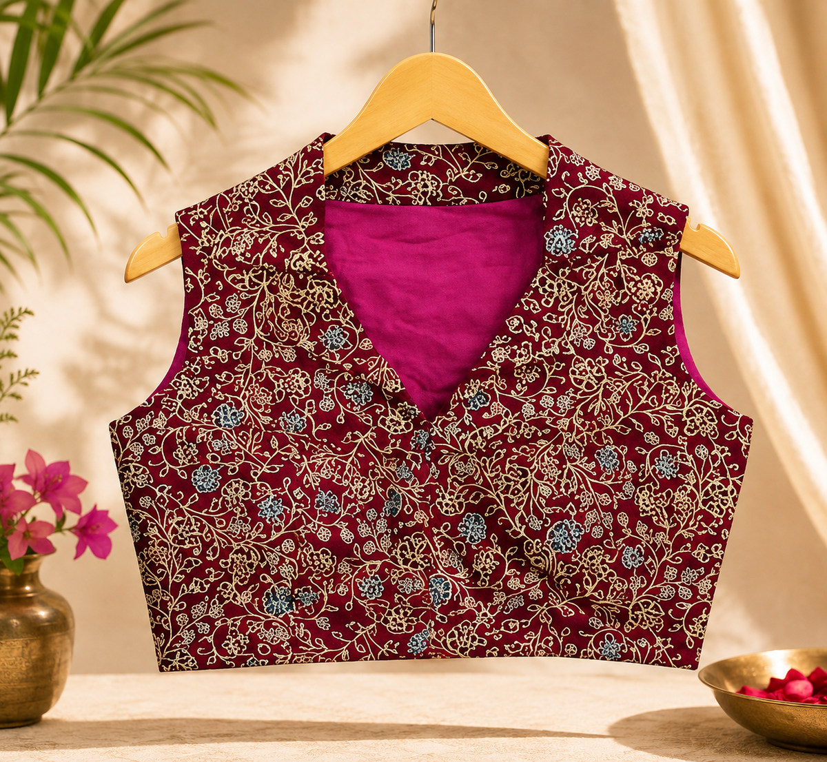 Floral Jaal Cotton Blouse