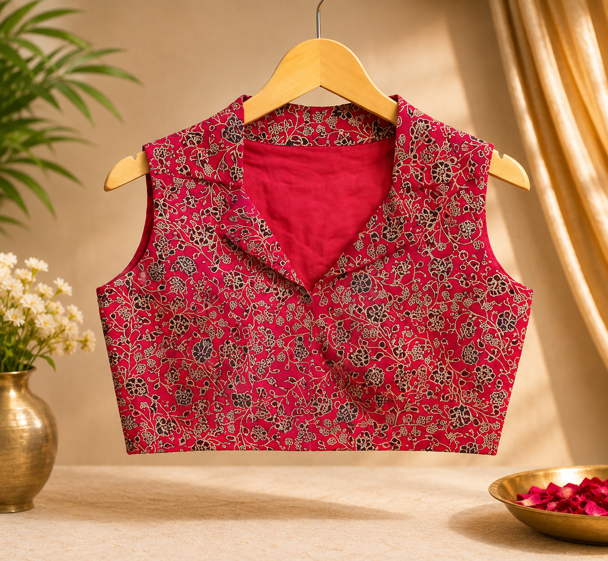 Floral Jaal Cotton Blouse