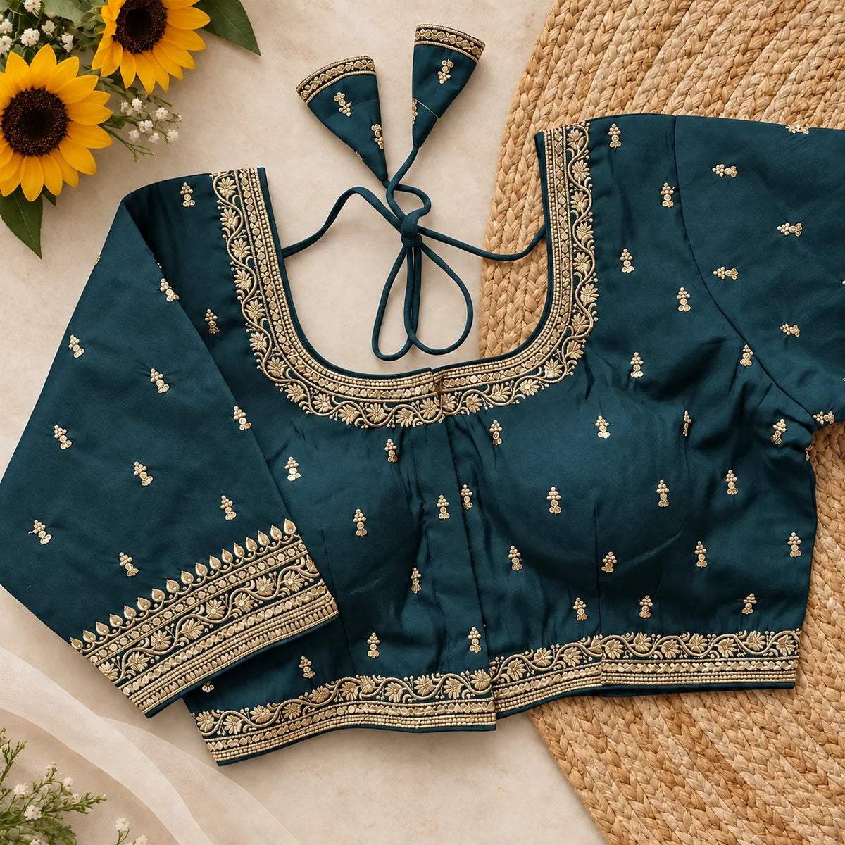 Noir Zari Elegance Blouse