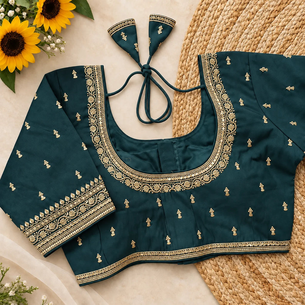 Noir Zari Elegance Blouse