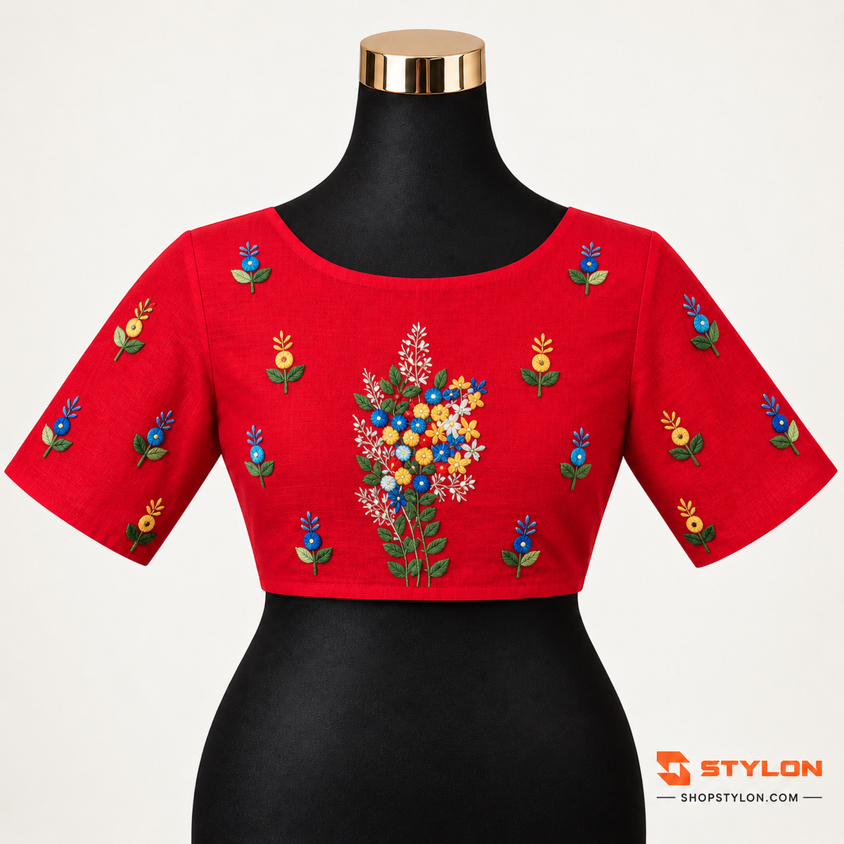 Hand kundan work Blouse