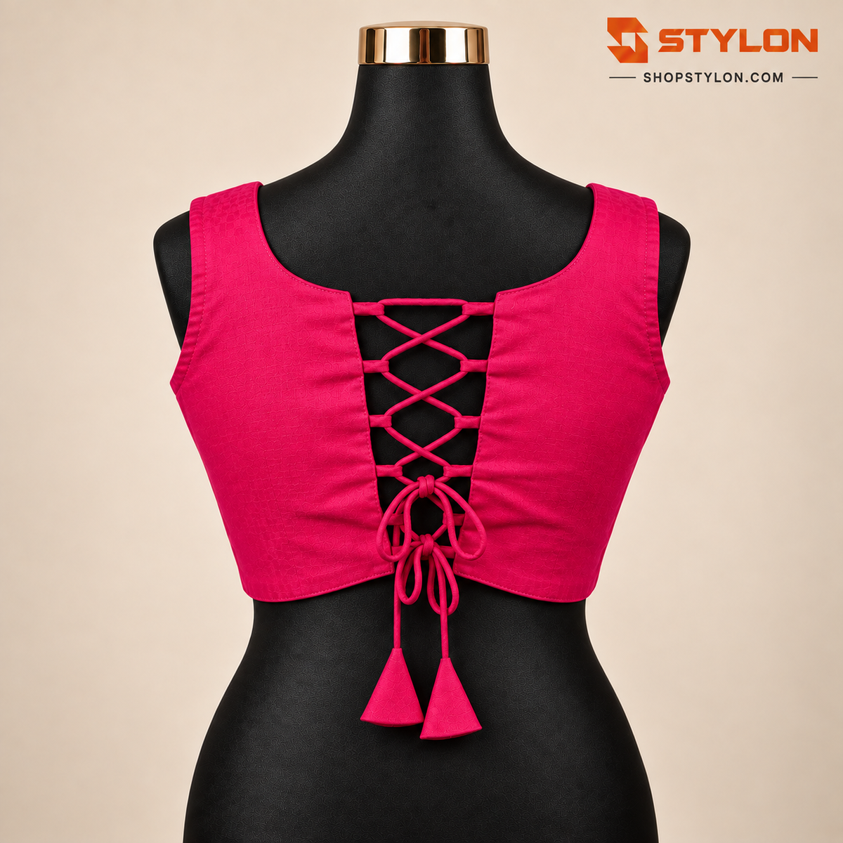 Navratri Hand Mirror Work Blouse