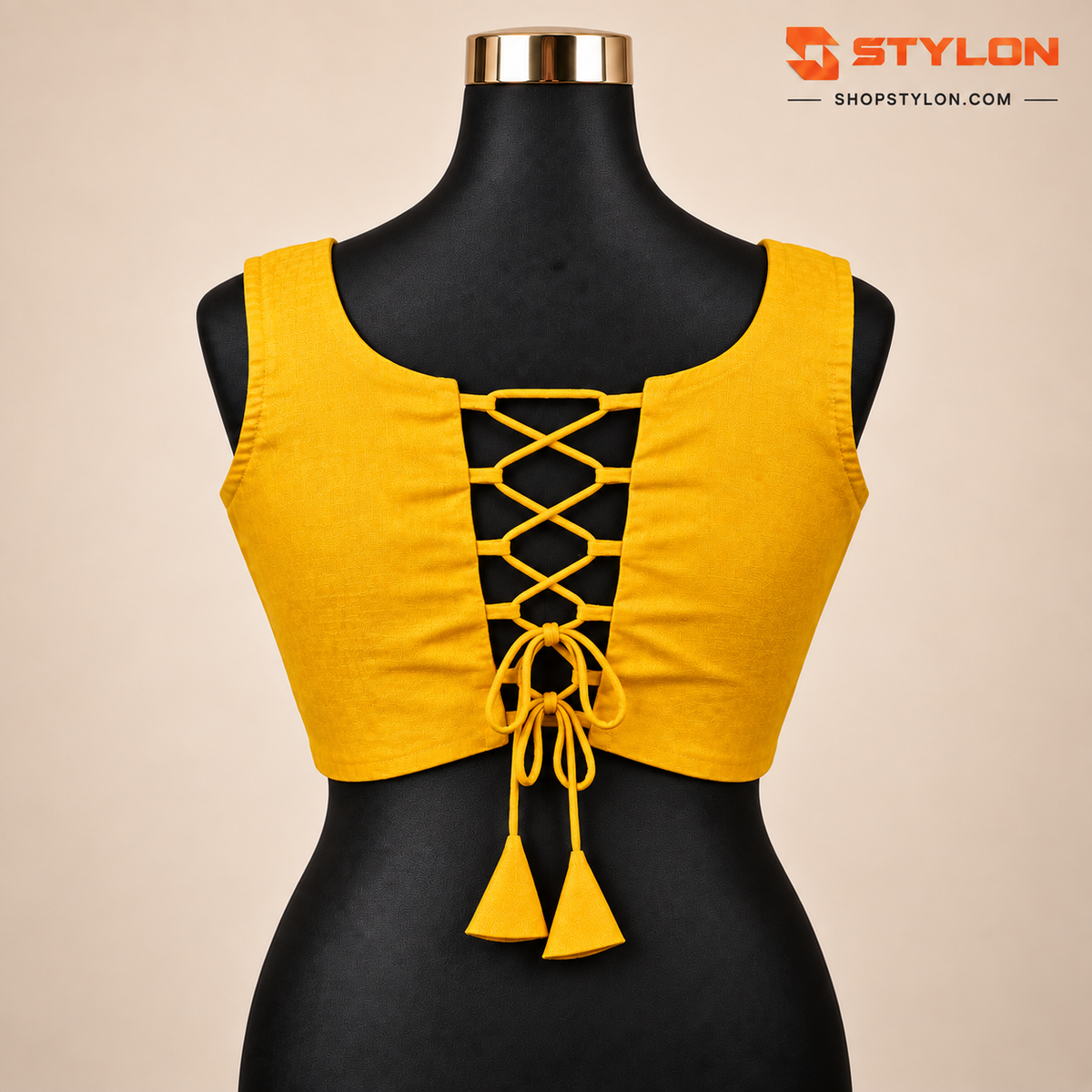 Navratri Hand Mirror Work Blouse