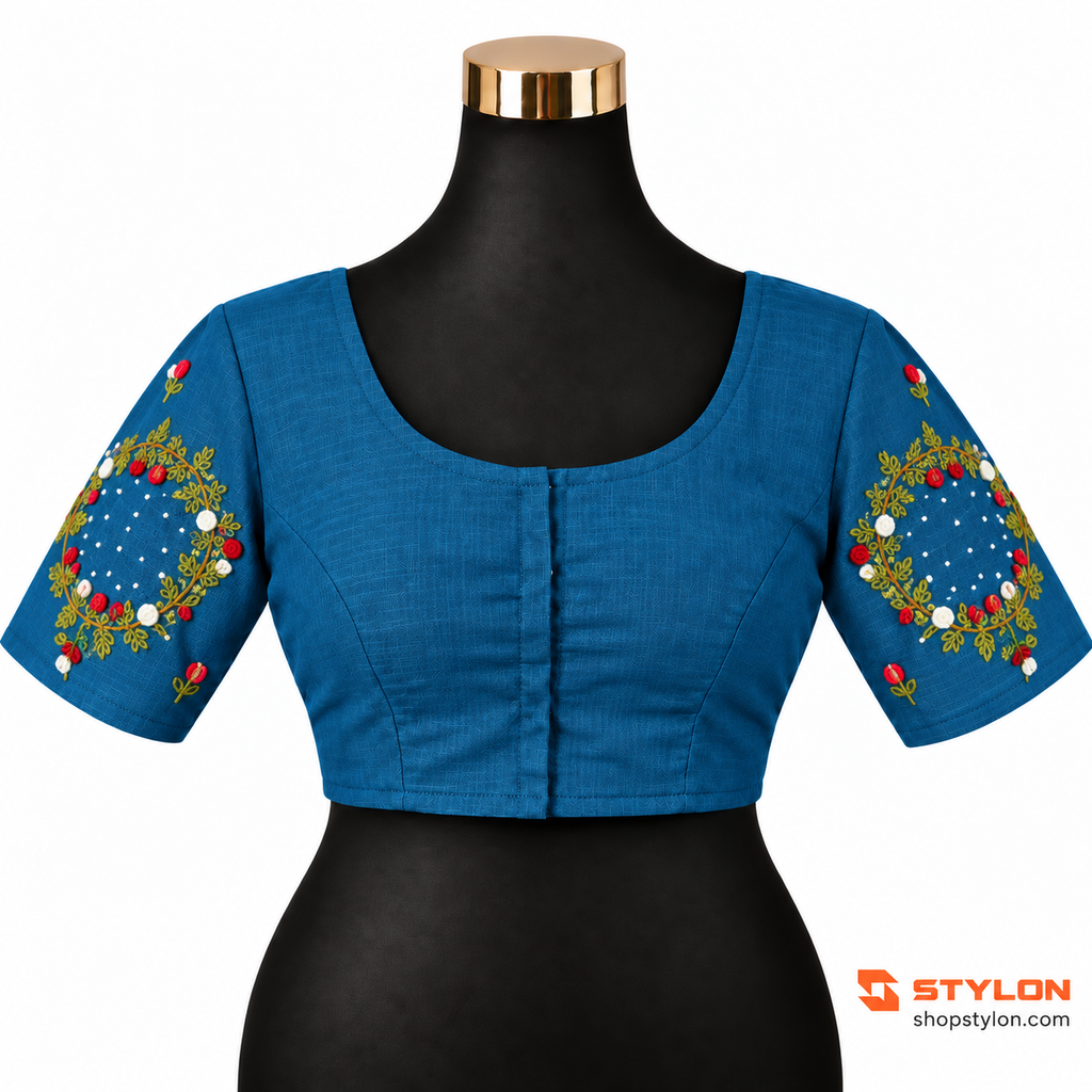 Floral Garden Embroidered Blouse