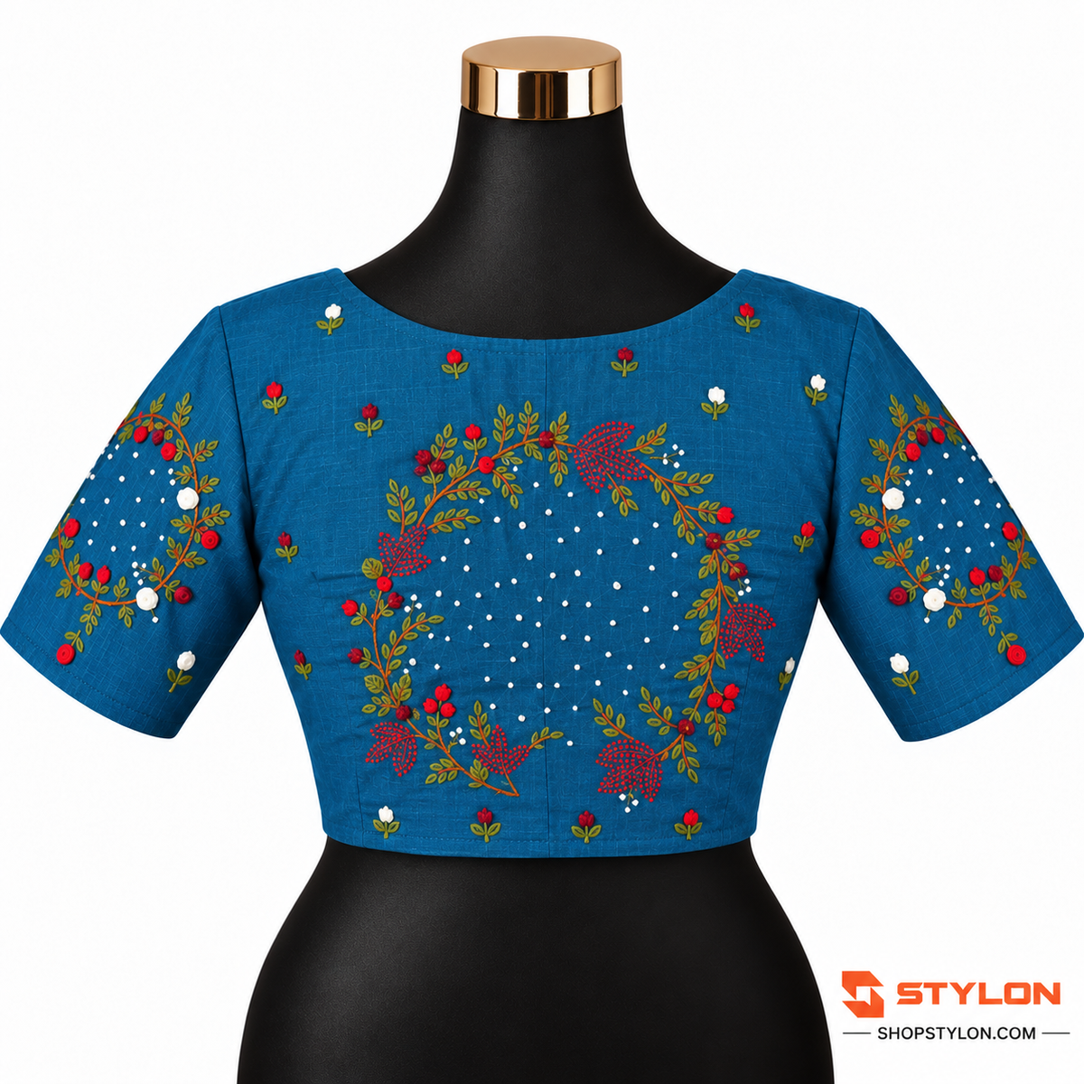Floral Garden Embroidered Blouse