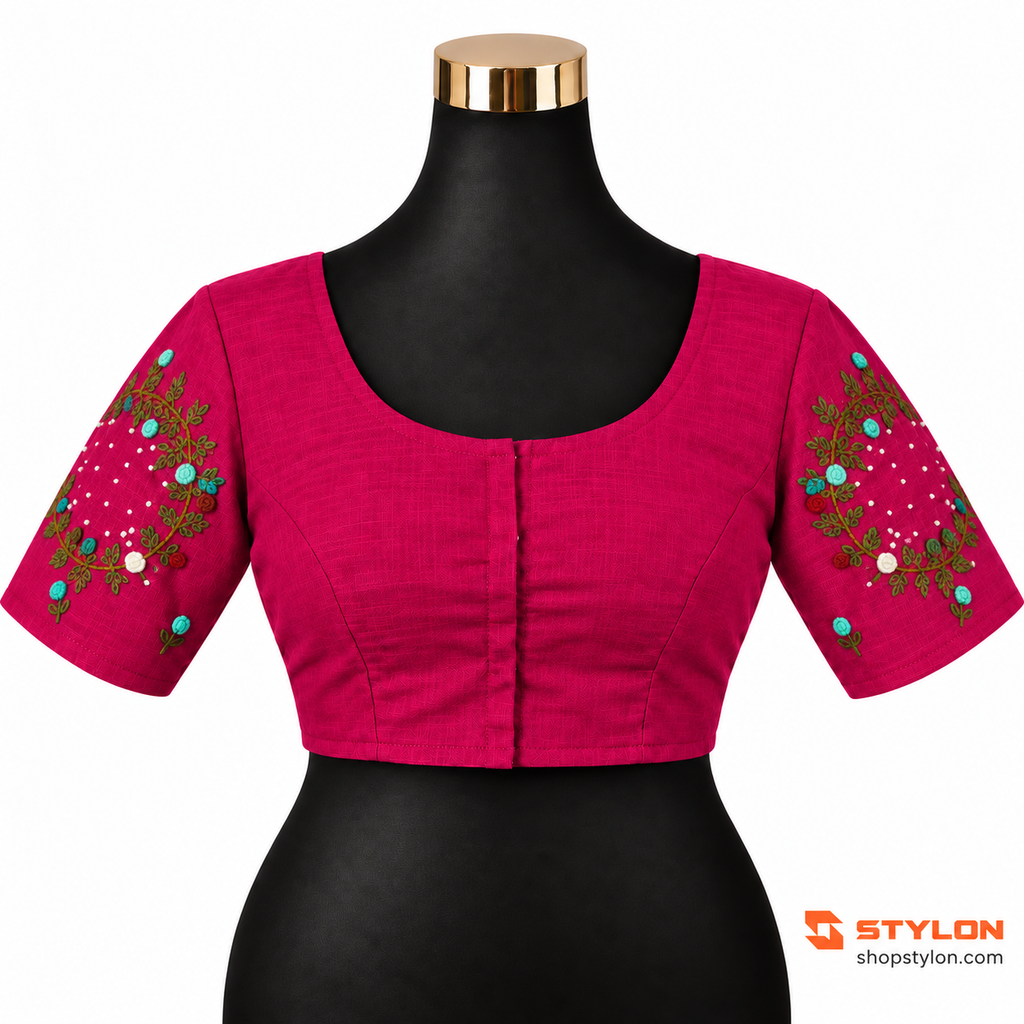 Floral Garden Embroidered Blouse