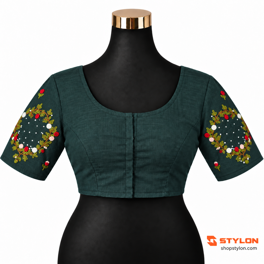 Floral Garden Embroidered Blouse