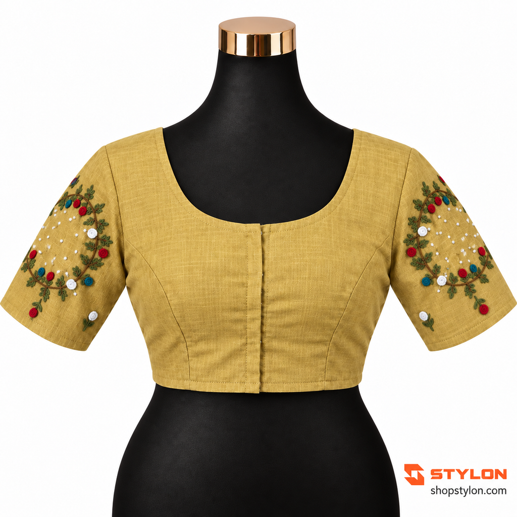 Floral Garden Embroidered Blouse