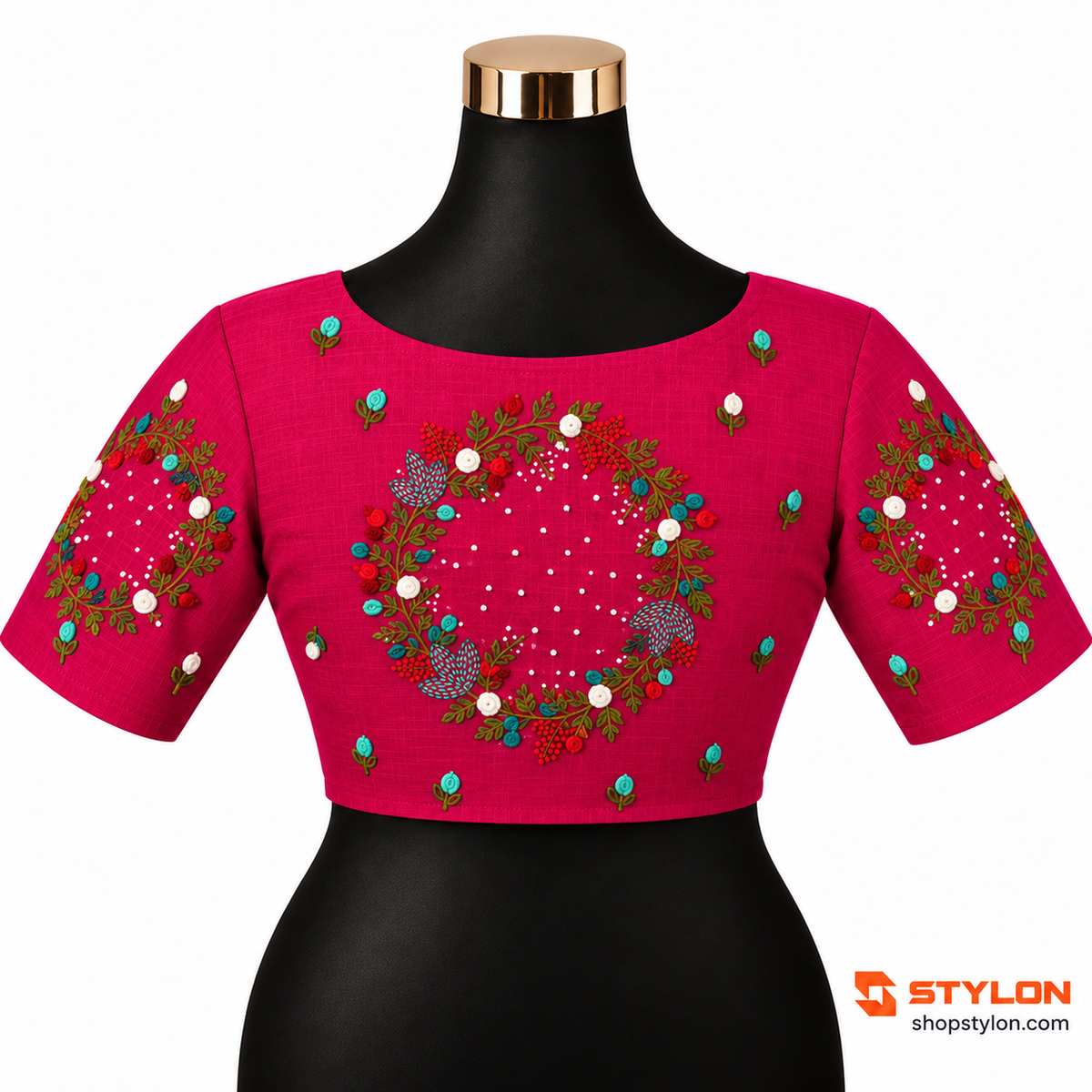 Floral Garden Embroidered Blouse