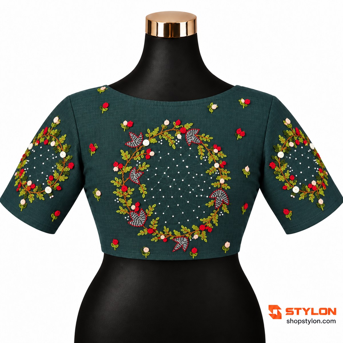 Floral Garden Embroidered Blouse