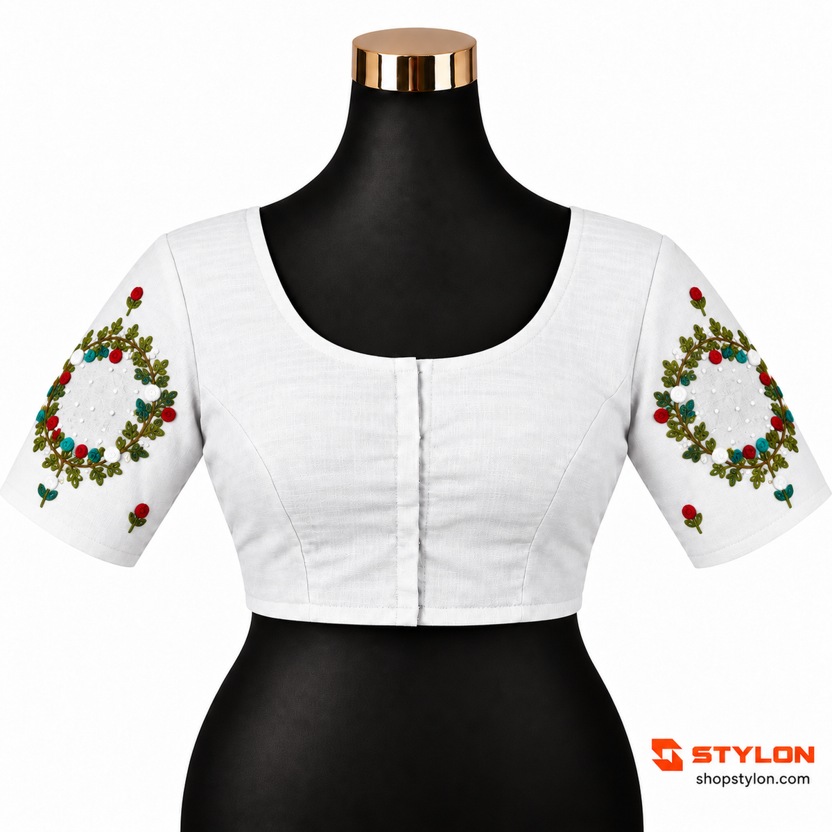 Floral Garden Embroidered Blouse