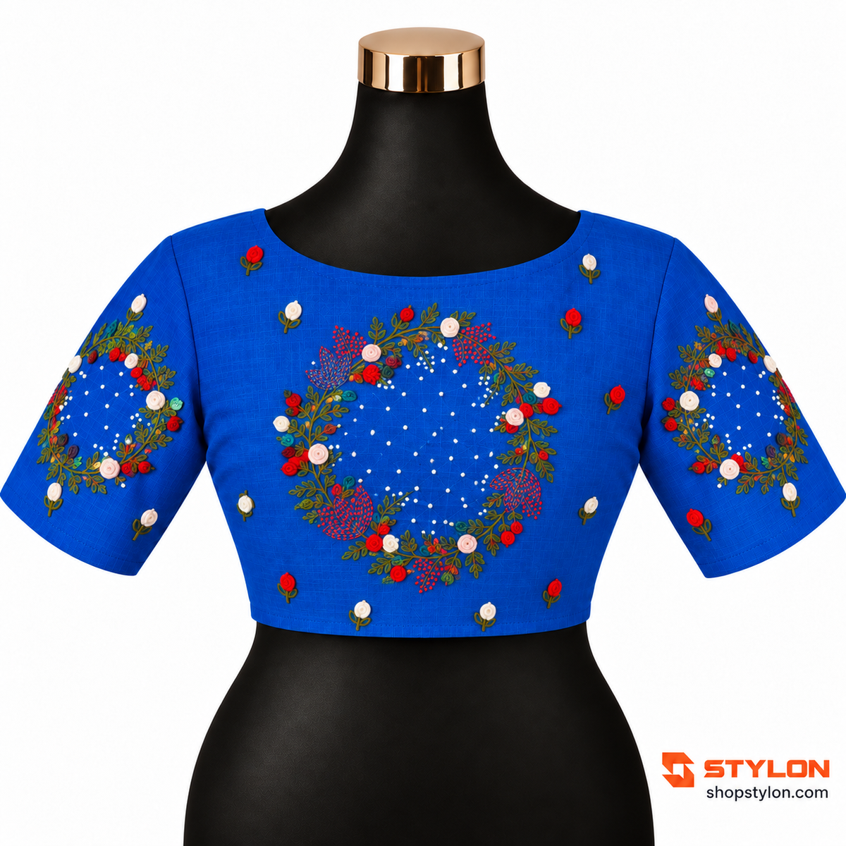 Floral Garden Embroidered Blouse