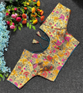 Golden Multicolor Paithani Blouse