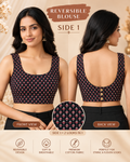 Two Way Reversible Ajrakh-Style Blouse