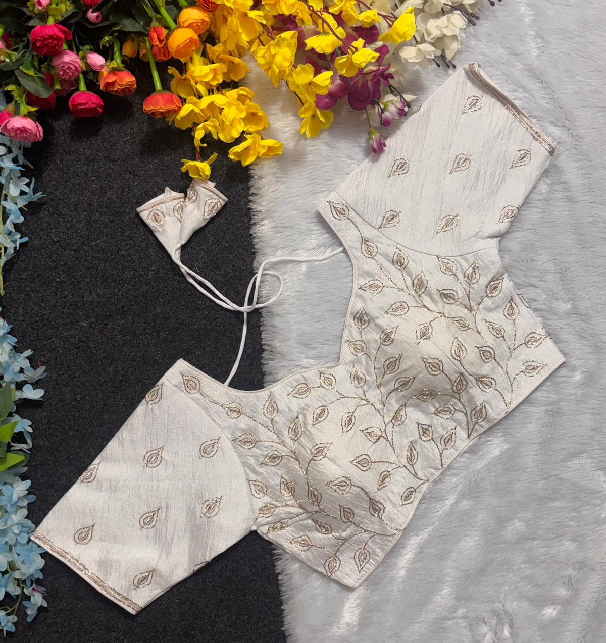 Cutdana & Embroidery Work Blouse