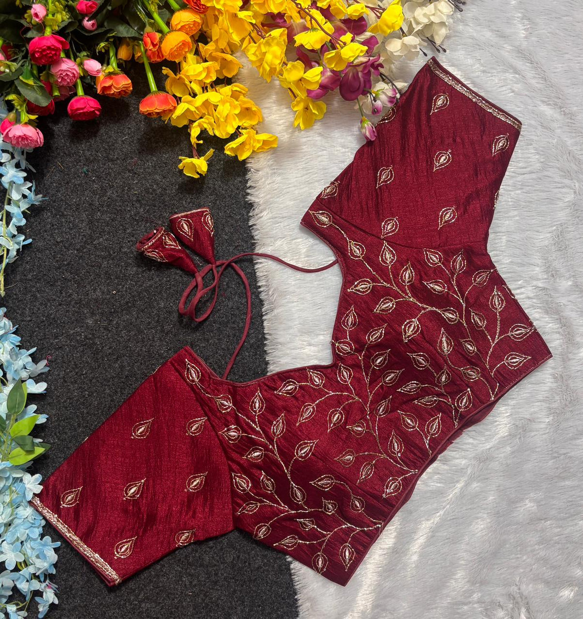 Cutdana & Embroidery Work Blouse
