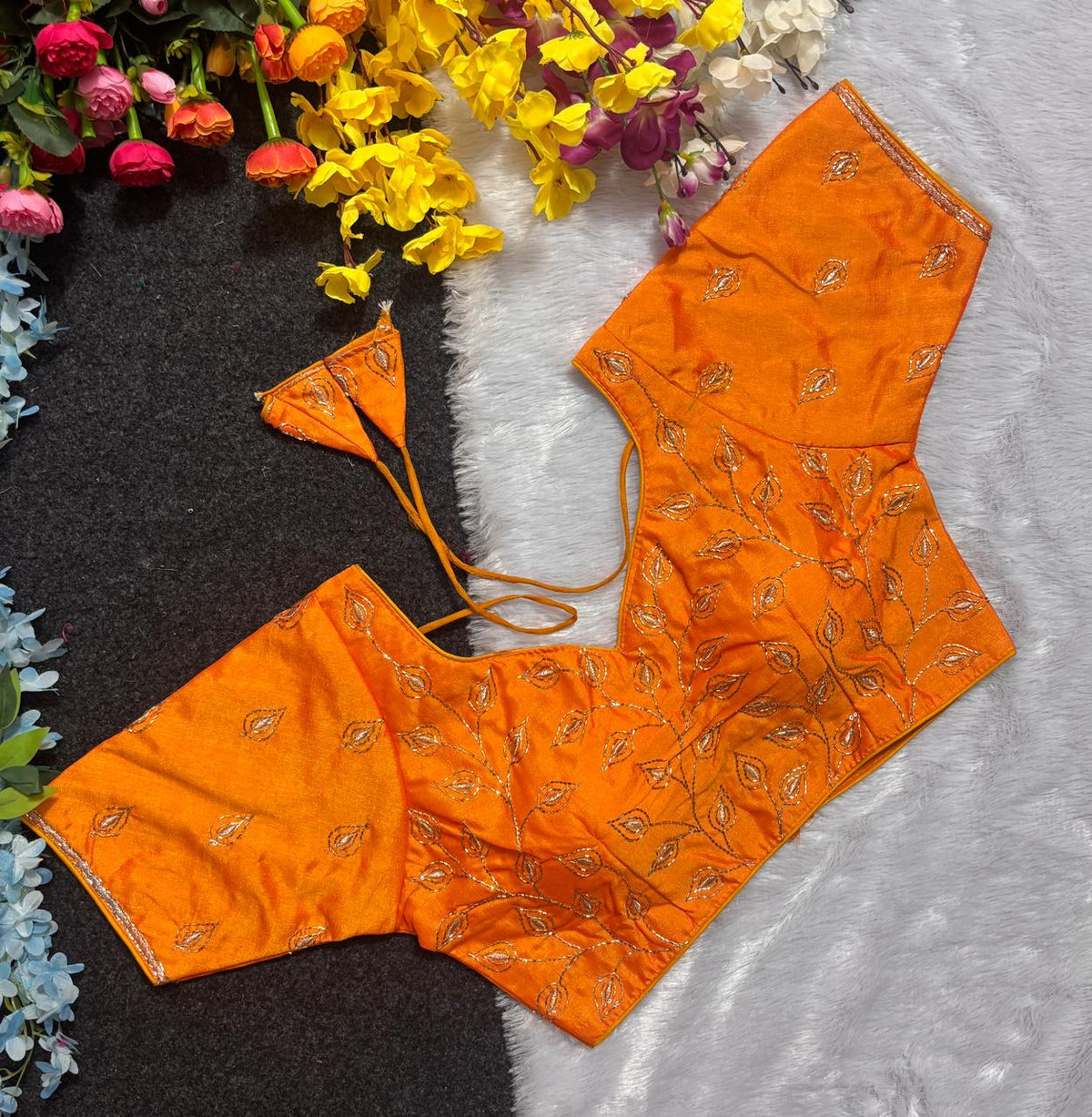 Cutdana & Embroidery Work Blouse