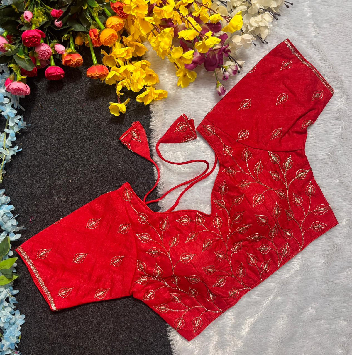 Cutdana & Embroidery Work Blouse